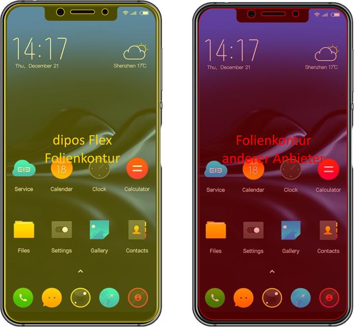 Actual product image Dipos Screen Protector Full-Cover 3D (2 pcs., Elephone A4)