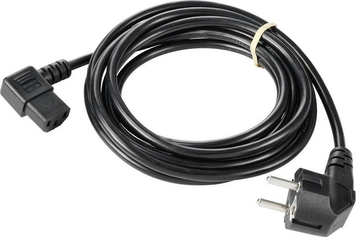 Actual product image Sygonix SY-5243882 IEC connection cable black 3.00 m (3 m)