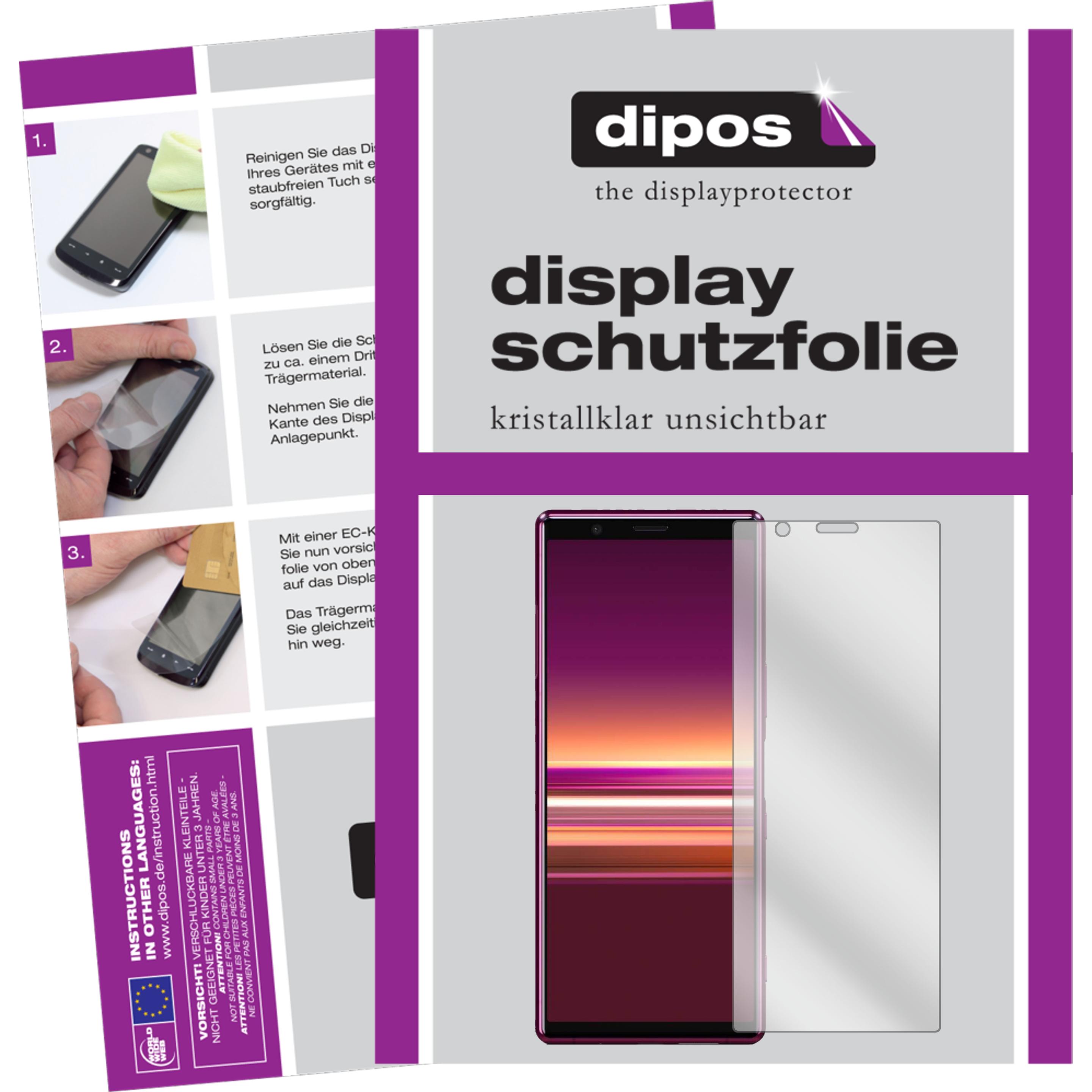 Thumbnail - Dipos Displayschutzfolie Crystalclear (2 Stück, Sony Xperia 5), Smartphone Schutzfolie, Transparent