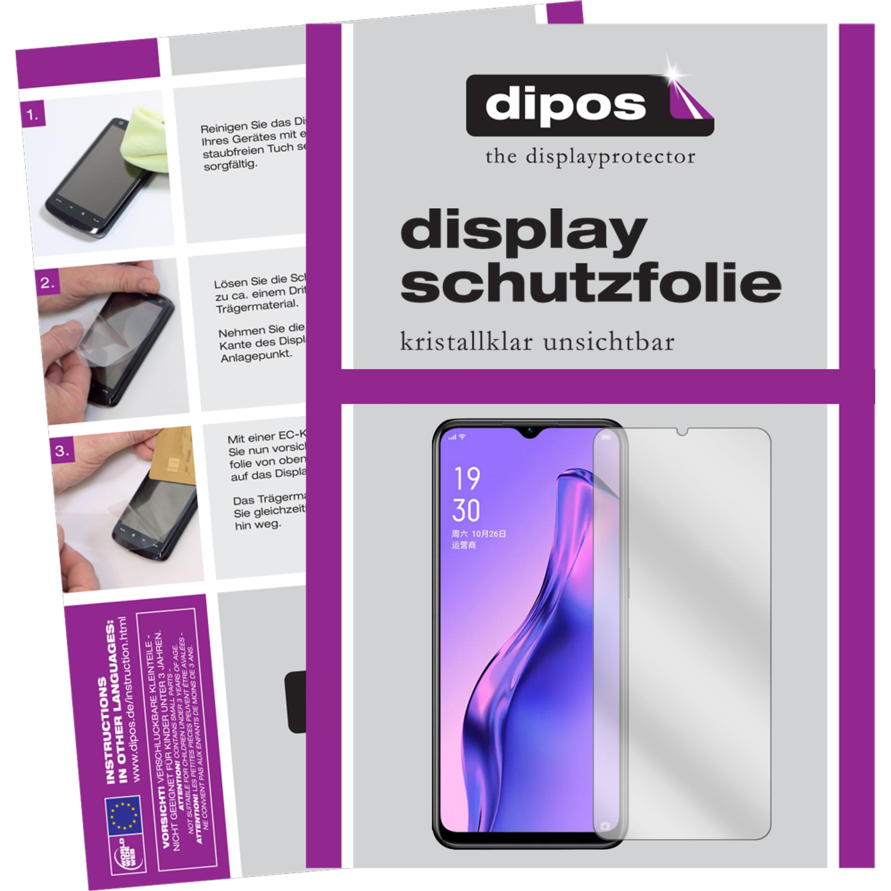 Dipos Displayschutzfolie Crystalclear (5 Stück, Oppo A8), Smartphone Schutzfolie, Transparent