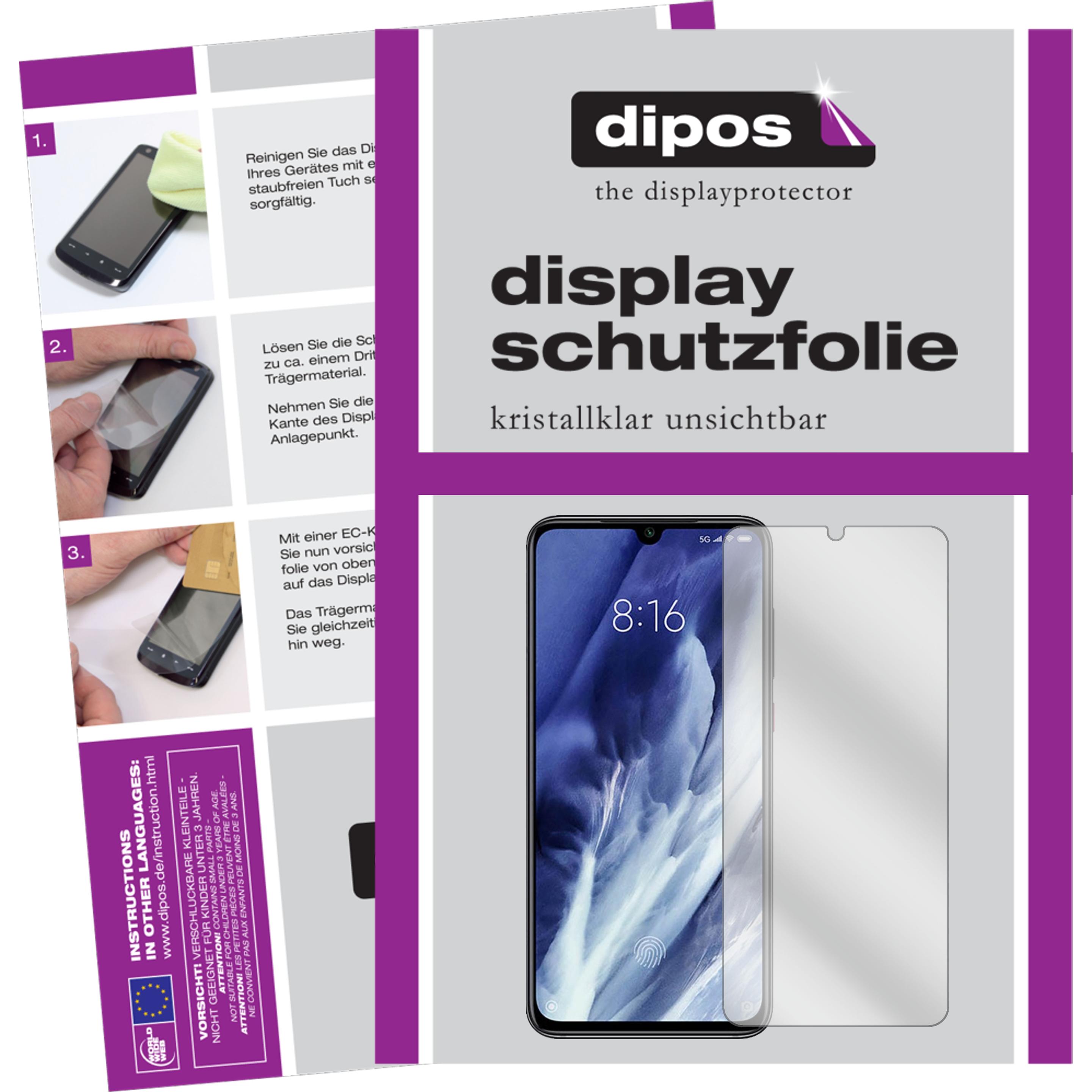 Dipos Displayschutzfolie Crystalclear (2 Stück, Xiaomi Mi 9 Pro), Smartphone Schutzfolie, Transparent