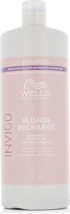 Actual product image Wella Invigo Blonde Recharge Shampoo 1000ml (1000 ml, Liquid shampoo)