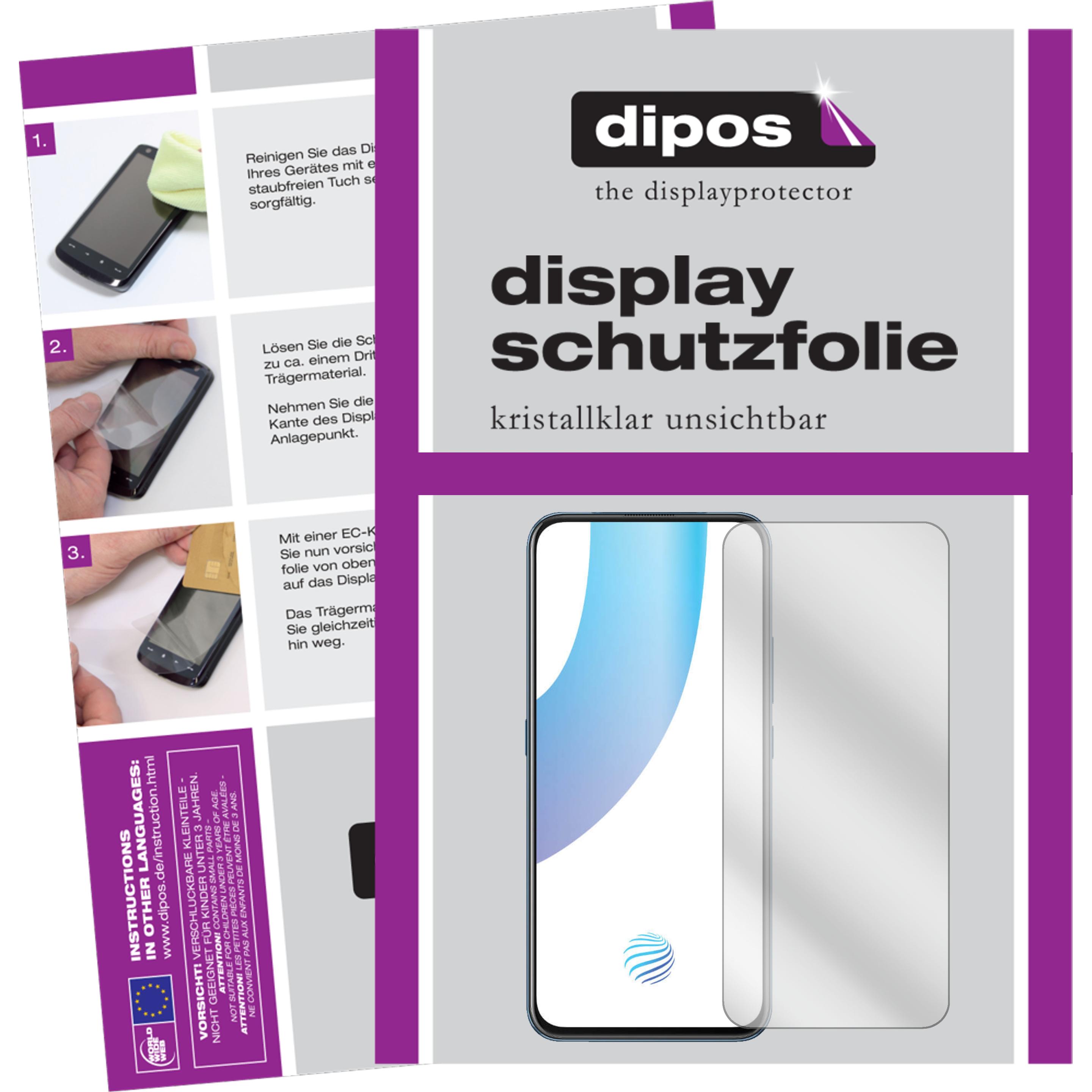 Dipos Displayschutzfolie Crystalclear (4 Stück, Vivo V17 Pro), Smartphone Schutzfolie, Transparent