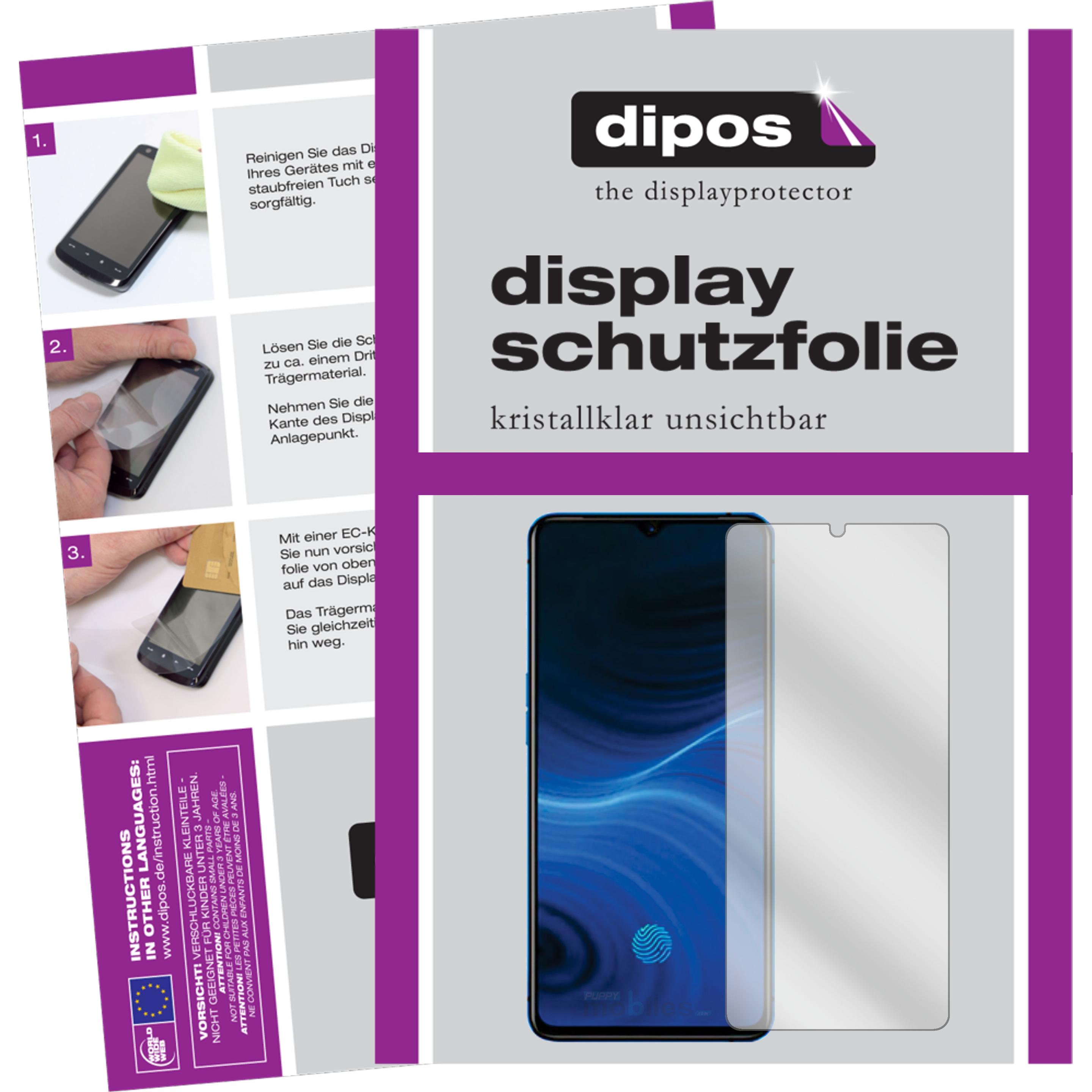 Dipos Displayschutzfolie Crystalclear (2 Stück, Realme X2 Pro), Smartphone Schutzfolie, Transparent