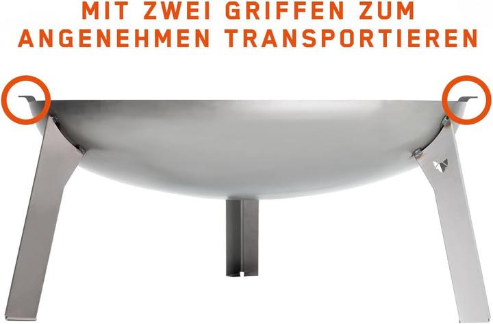 Immagine prodotto Fennek Grill Feuerschale 3 Pod, 65 cm (65 cm)