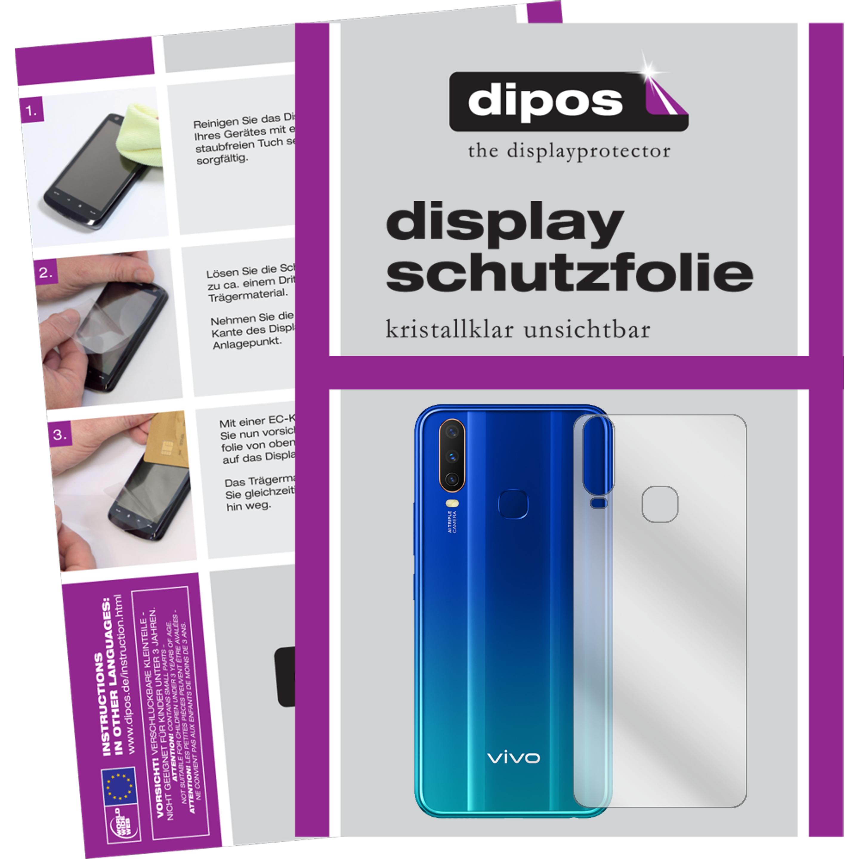 Dipos Displayschutzfolie Crystalclear (1 Stück, Vivo Y11), Smartphone Schutzfolie, Transparent