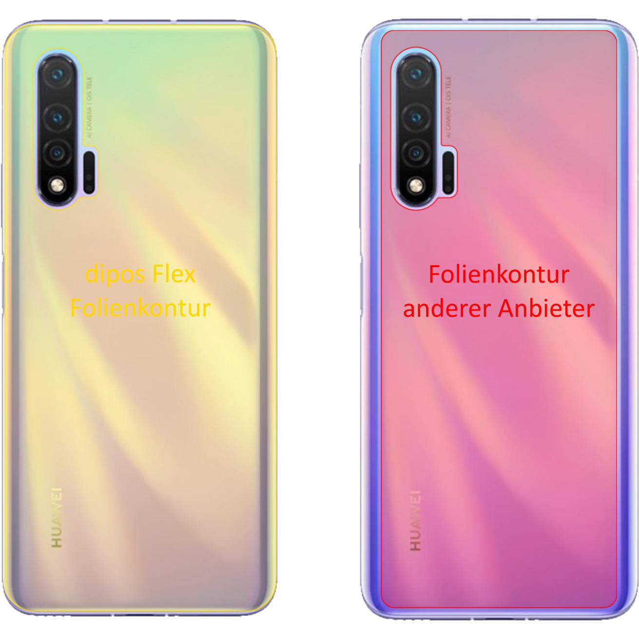 Thumbnail - Dipos Displayschutzfolie Full-Cover 3D (3 Stück, Huawei nova 6), Smartphone Schutzfolie, Transparent