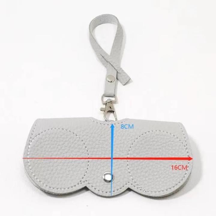 Image du produit Only-Bags.Store Couvre-lunettes embossé Mignon cuir PU Lunettes de soleil Lunettes de lecture Sac de rangement