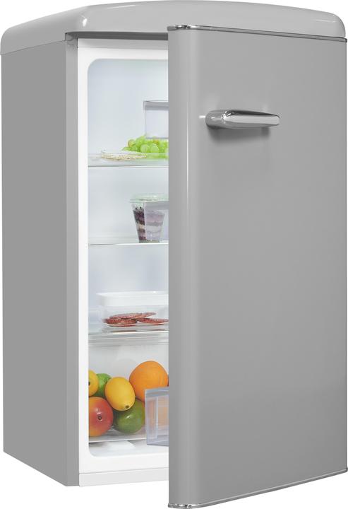 Produktbild Exquisit Exquisit Kühlschrank RKS120VH160F grau 810210200, Retro (122 l)