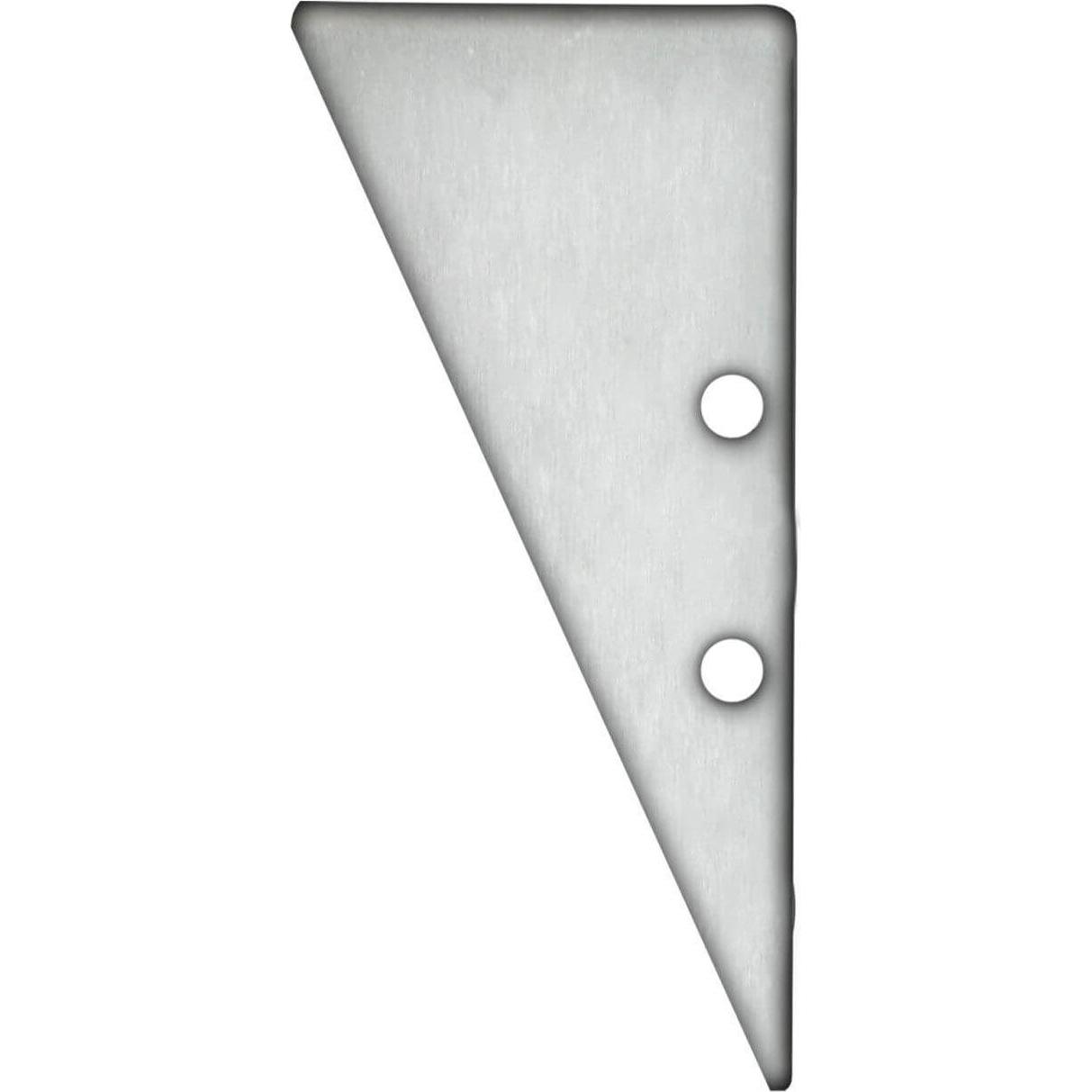 Isoled, Zubehör Beleuchtung, Endkappe EC91 Aluminium eloxiert für Profil HIDE TRIANGLE inkl. Schrauben