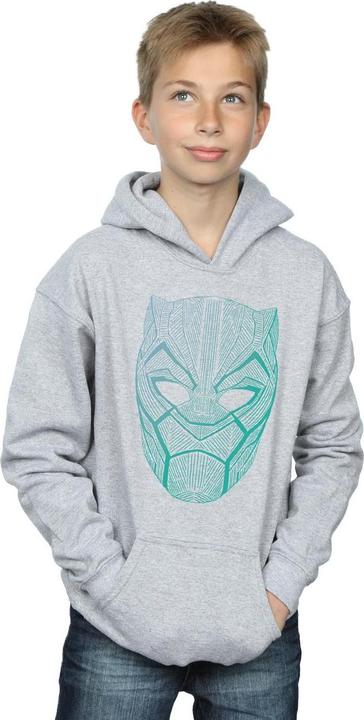 Produktbild Black Panther Tribal Mask Kapuzenpullover Jungen (116)