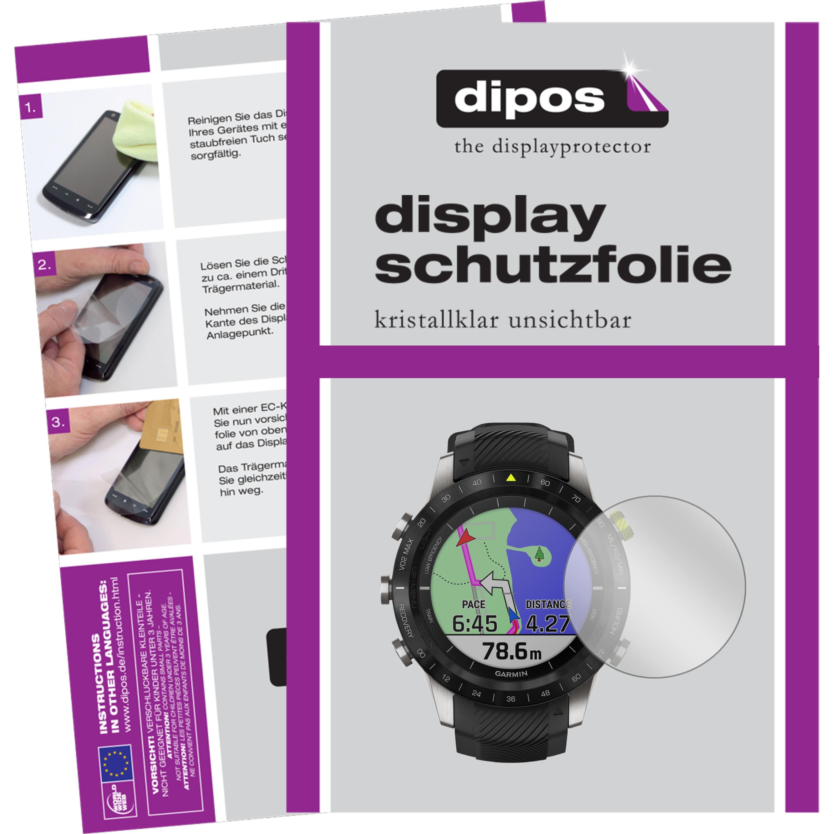 Dipos Displayschutzfolie Crystalclear, Smartwatch Schutzfolie, Transparent
