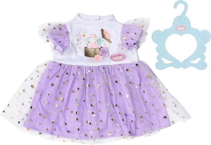 Actual product image Baby Annabell Tutu dress purple 43cm