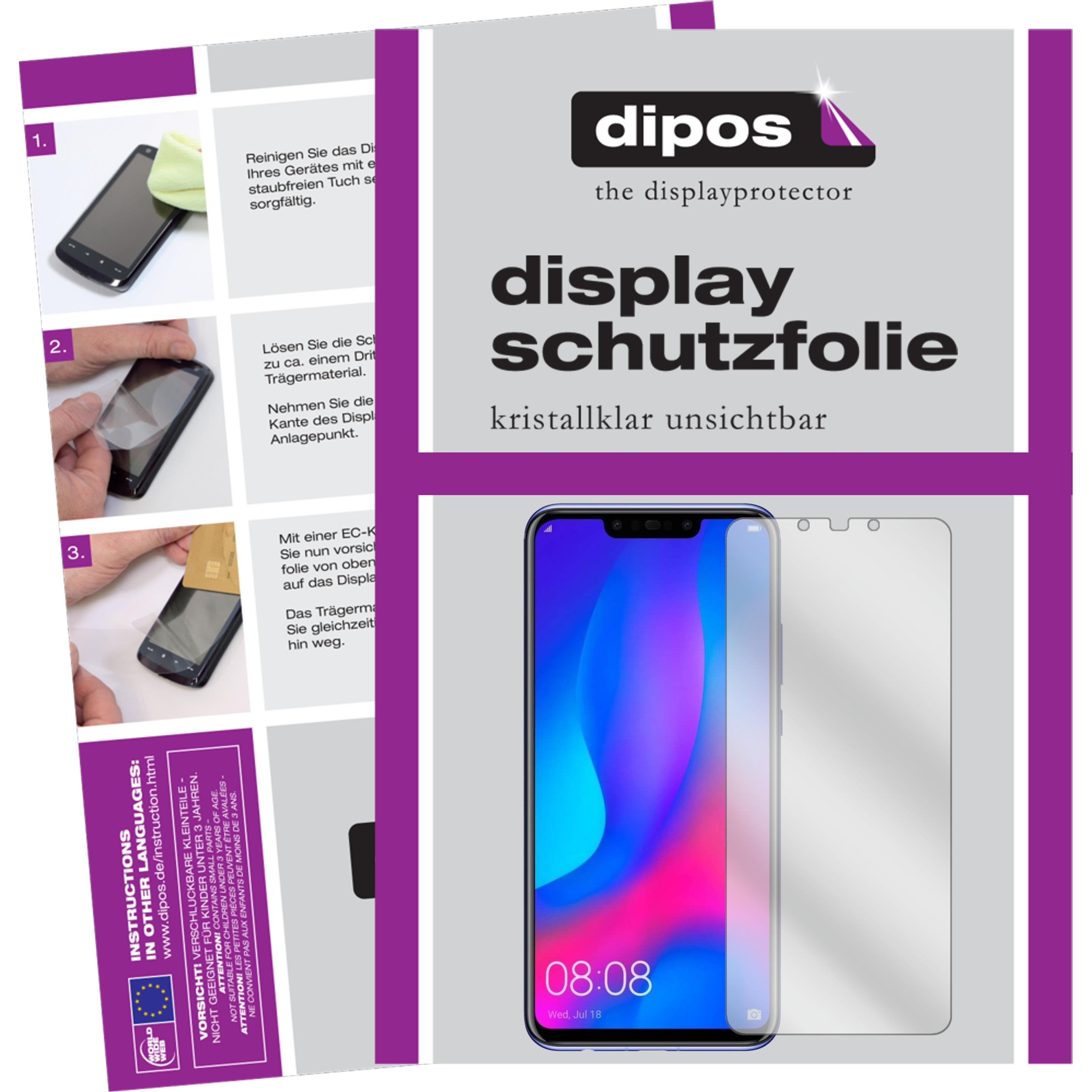 Dipos Displayschutzfolie Crystalclear (5 Stück, Huawei Nova 3i), Smartphone Schutzfolie, Transparent