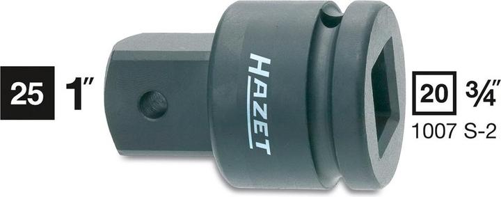 Actual product image HAZET Amplifier 1007S-2 ∙ Square, hollow 20 mm (3/4 inch) ∙ Square, solid 25 mm (1 inch)