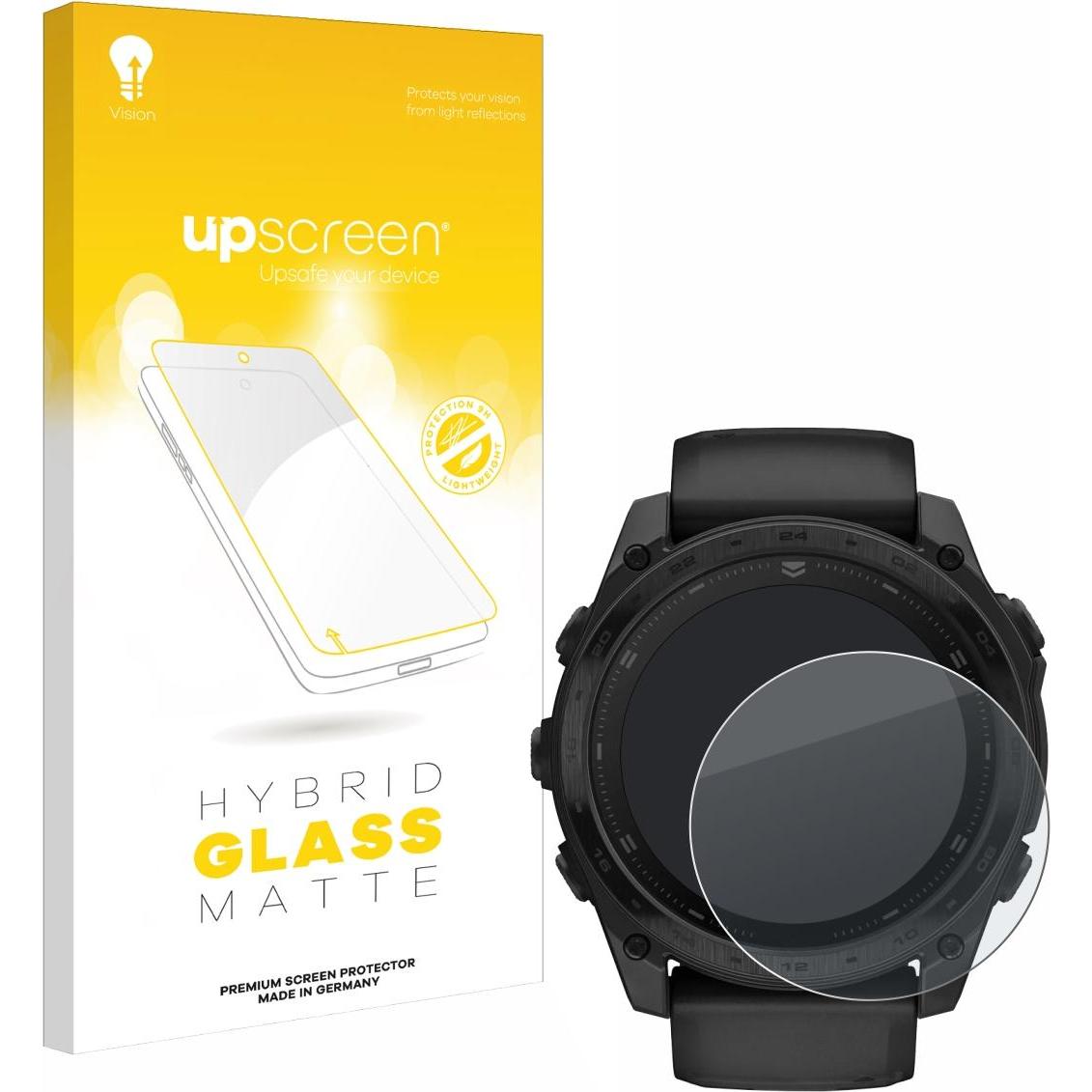 upscreen Schutzglas Schutzfolie Displayschutz Display Schutz Glas Folie matt, Smartwatch Schutzfolie, Grau