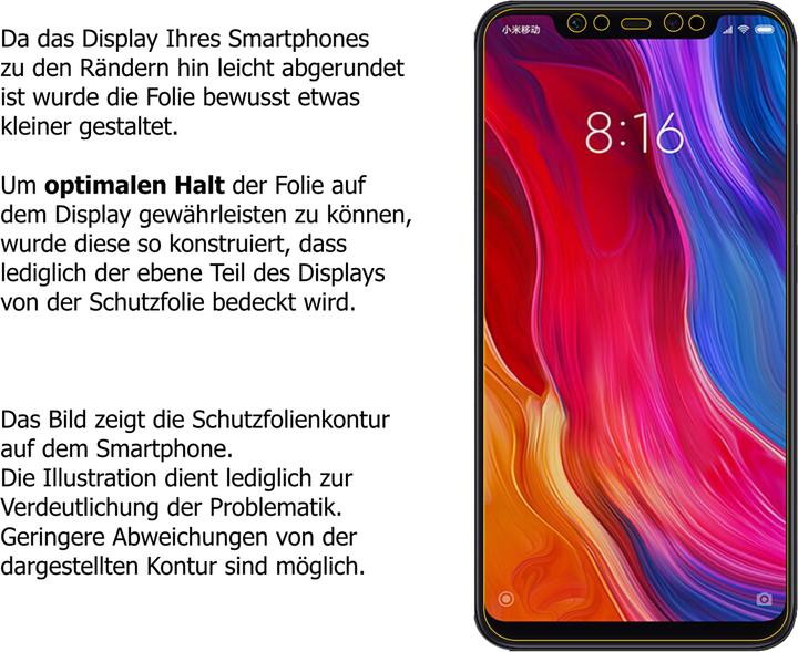 Produktbild Dipos Displayschutzfolie Antireflex (2 Stück, Xiaomi Mi 8 SE)