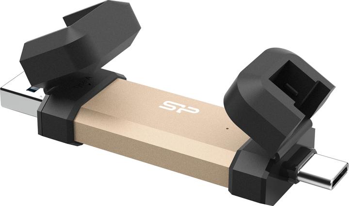 Produktbild Silicon Power 500GB USB Stick USB Typ A+C 1050/850MB's gold (500 GB, USB-A, USB-C)