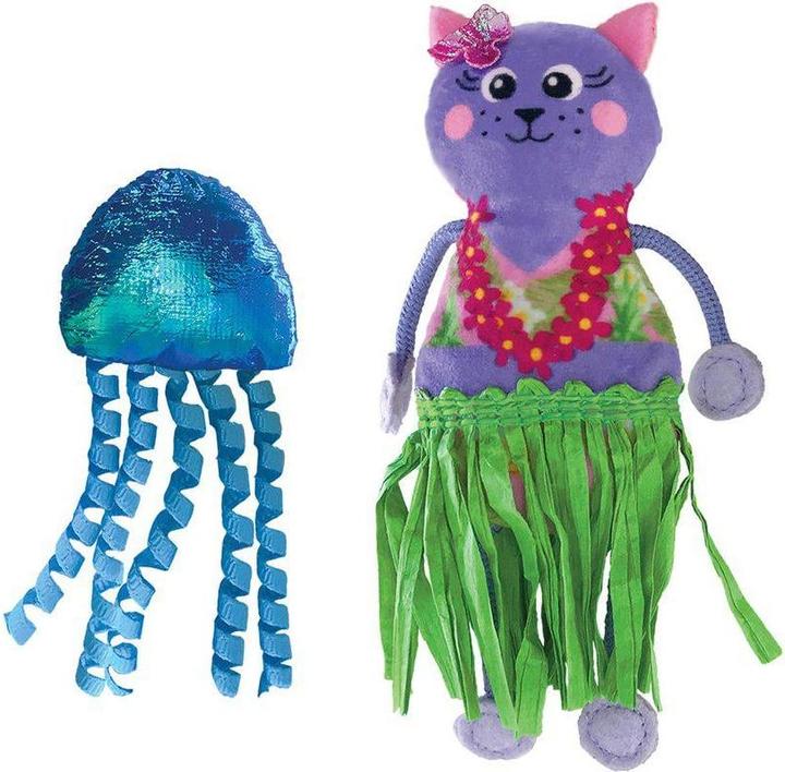 KONG Tropics Hula 2-Pack (Jouets avec herbe à chat)