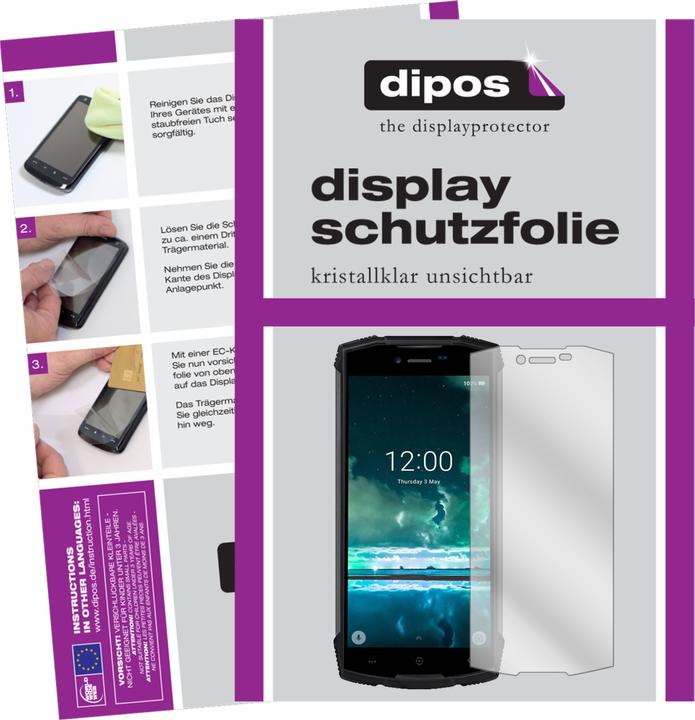 2x Pellicola per Doogee S55 Protettiva Protezione Vetro Flessibile 9H dipos