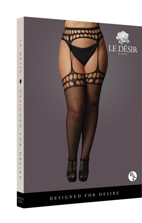 Produktbild Le Désir Garterbelt stockings with open design - OSX