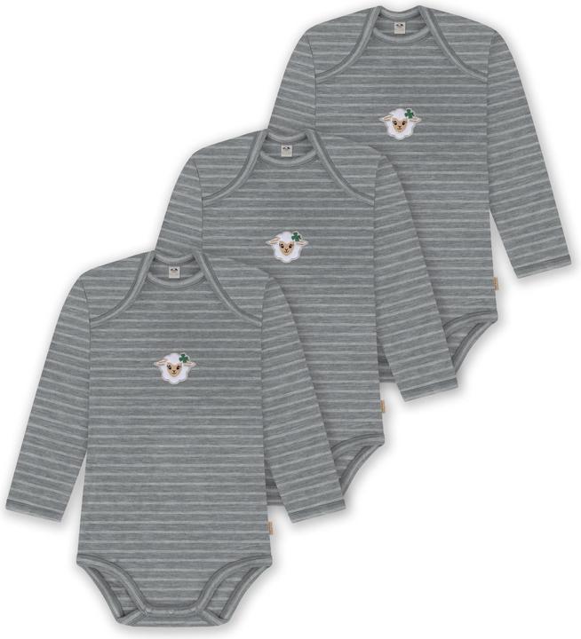 Produktbild Normani 3er Pack Baby Merino Body Langarm „Auckland" - 9379 (92)