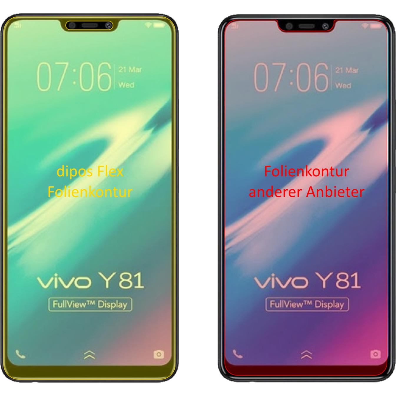 Thumbnail - Dipos Displayschutzfolie Full-Cover 3D (3 Stück, Wiko Y81), Smartphone Schutzfolie, Transparent