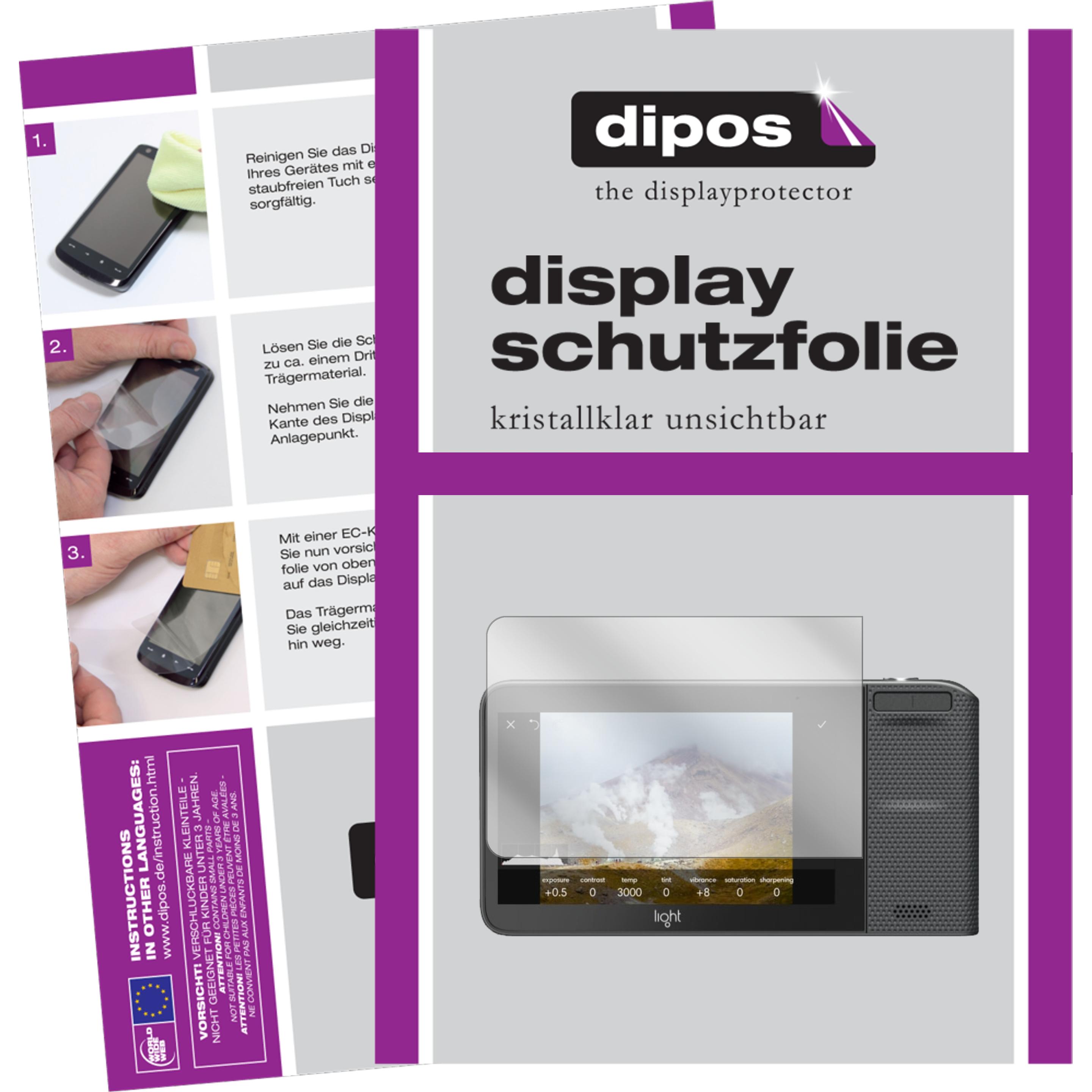 Dipos Displayschutzfolie Crystalclear (Displayschutz, L16), Kameraschutz, Transparent