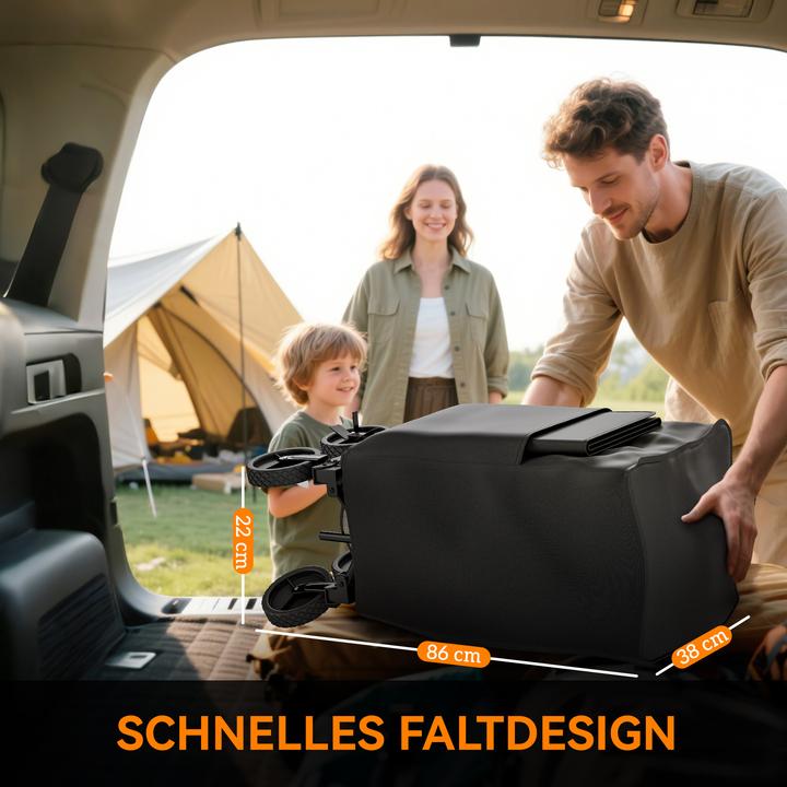 Actual product image Outsunny Gartenwagen Stahl, Polyester Schwarz