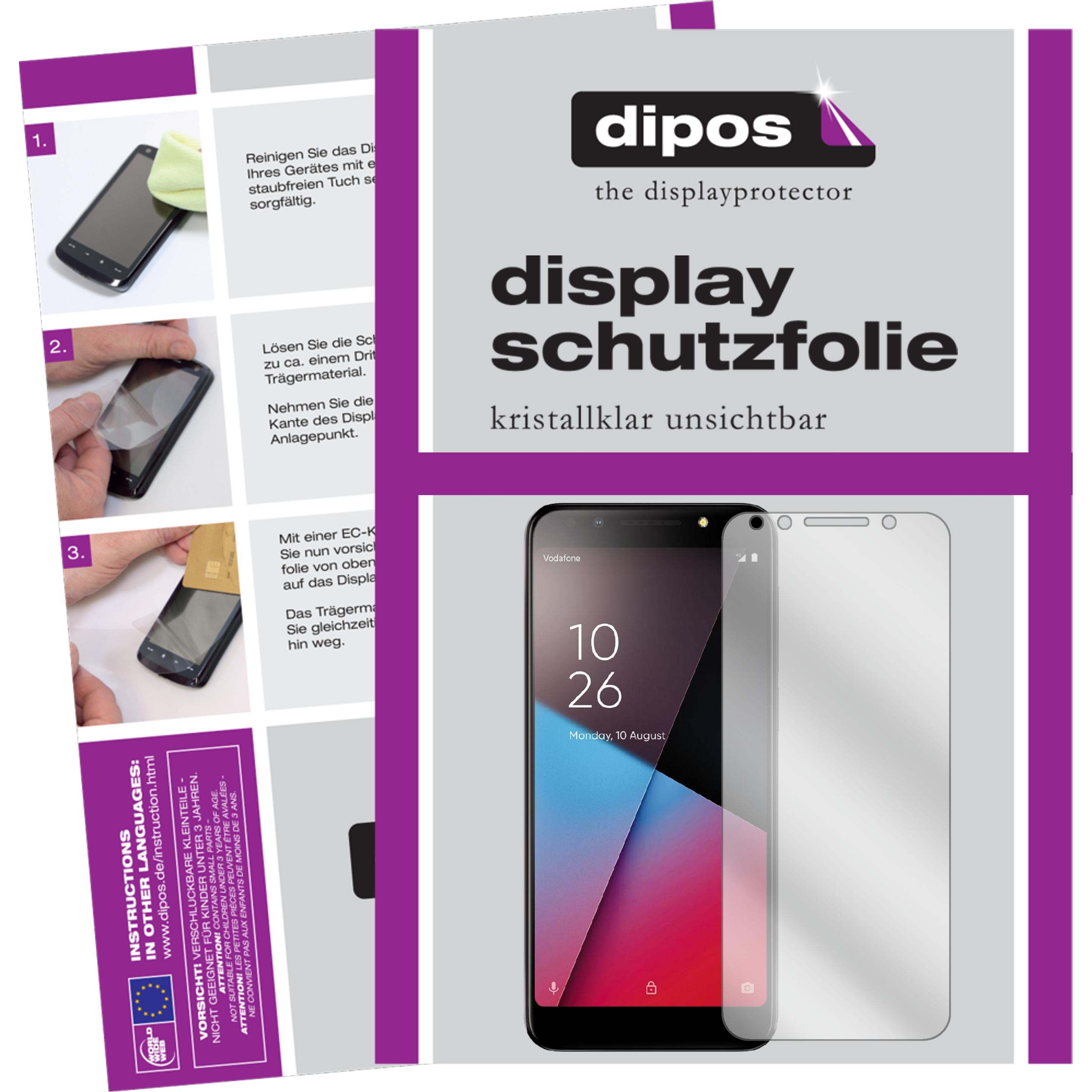 Dipos Displayschutzfolie Crystalclear (6 Stück, Vodafone Smart N9 Lite), Smartphone Schutzfolie, Transparent