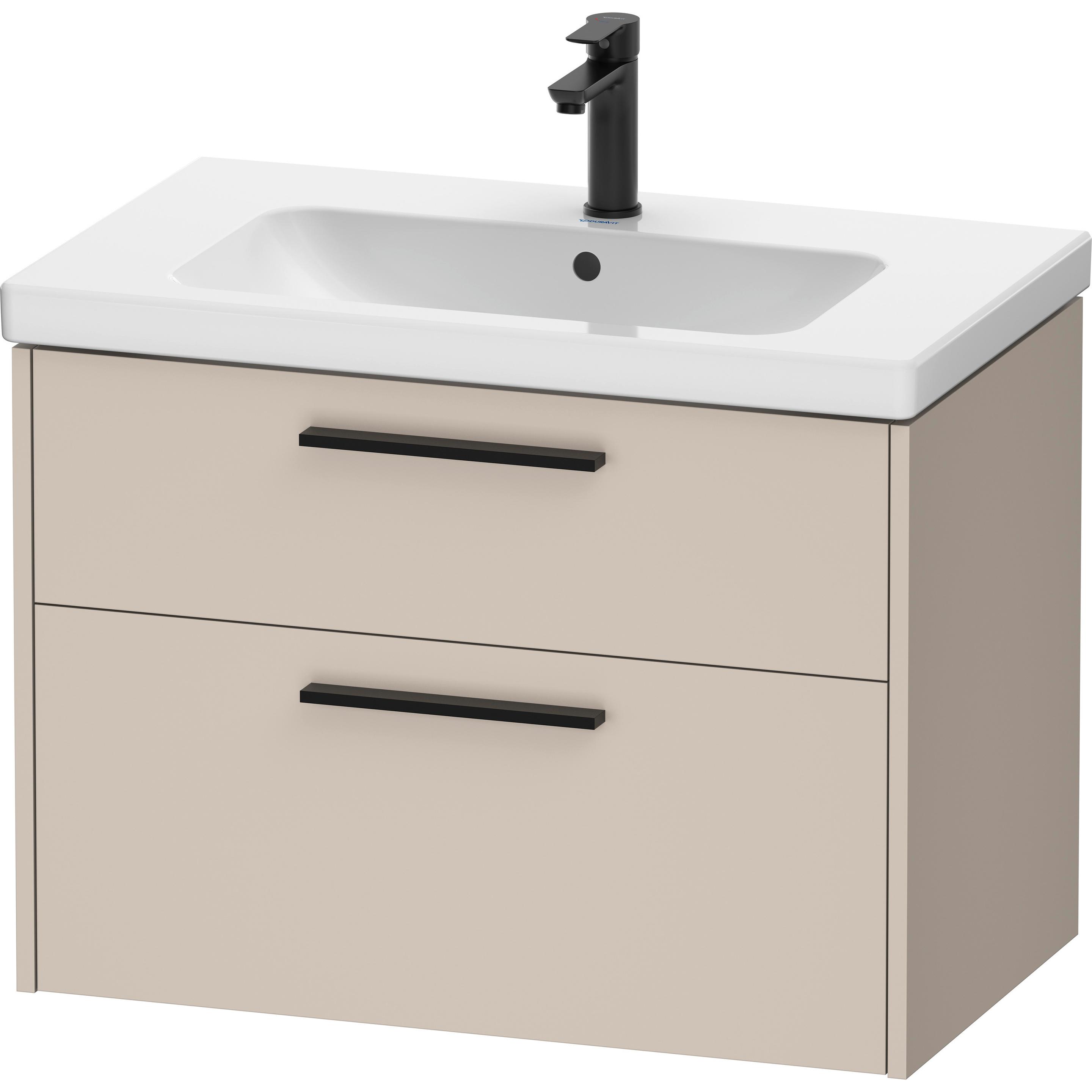 Duravit, Waschbeckenunterschrank, D-Code Waschtischunterbau, 1 Auszug, 784x460mm, Siphonausschnitt, mit Griff