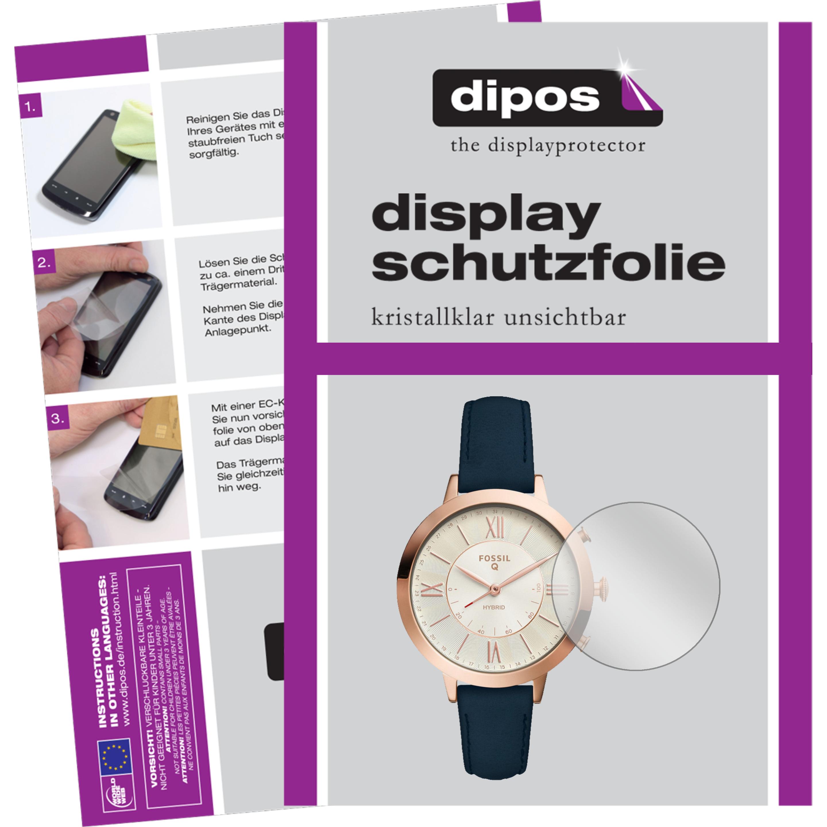 Dipos Displayschutzfolie Crystalclear, Smartwatch Schutzfolie, Transparent