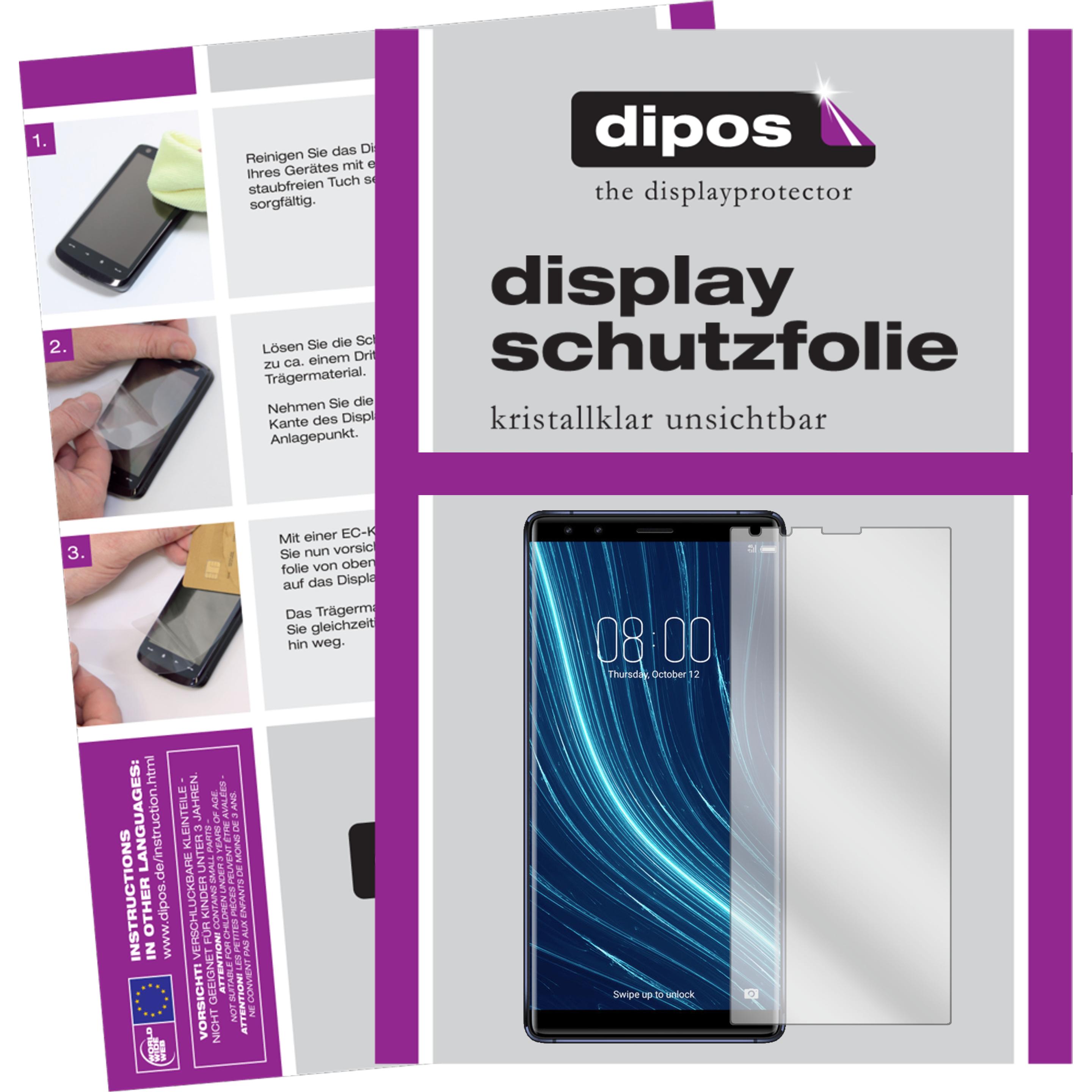 Dipos Displayschutzfolie Crystalclear (2 Stück, Archos Diamond Omega), Smartphone Schutzfolie, Transparent