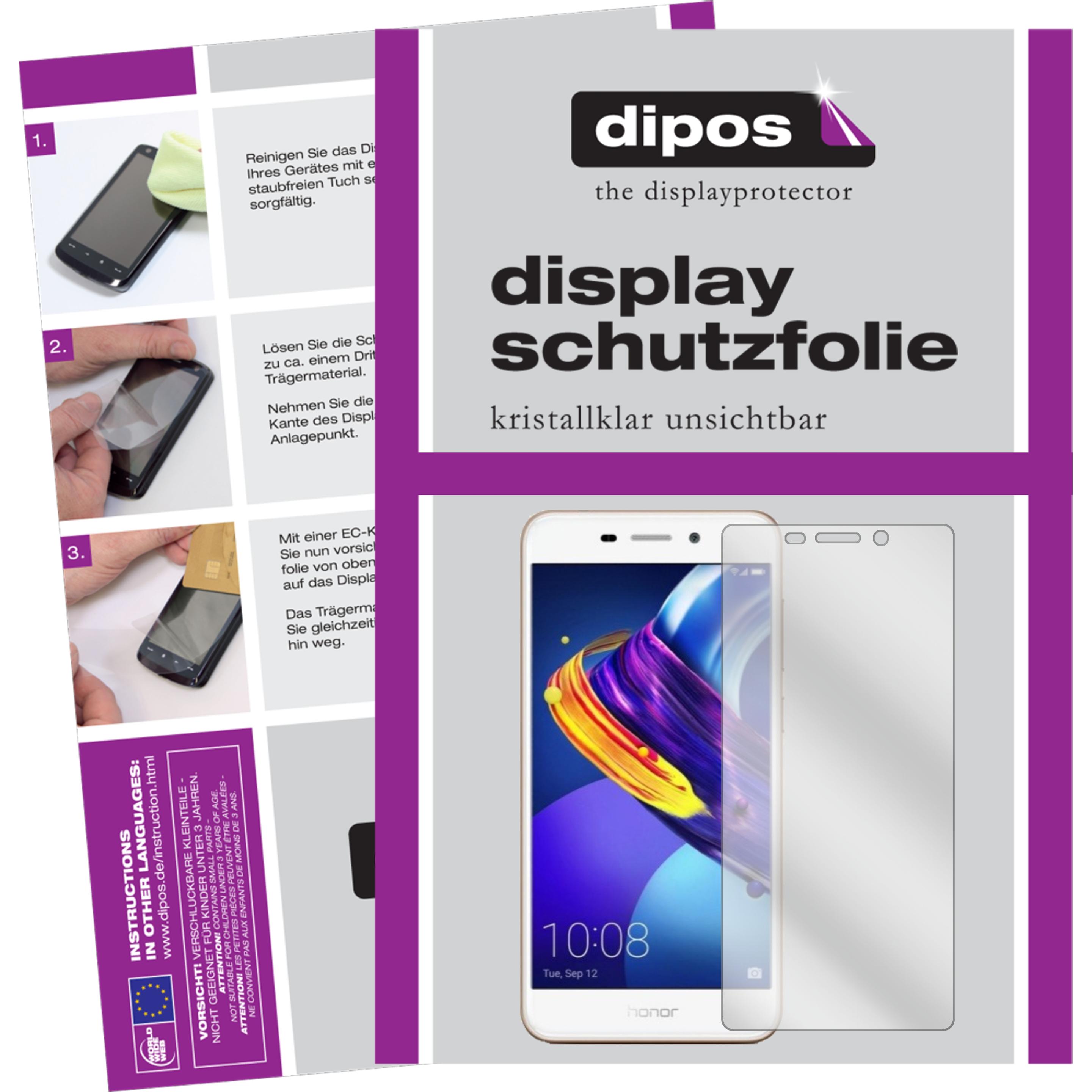 Dipos Displayschutzfolie Crystalclear (2 Stück, Honor 6C Pro), Smartphone Schutzfolie, Transparent