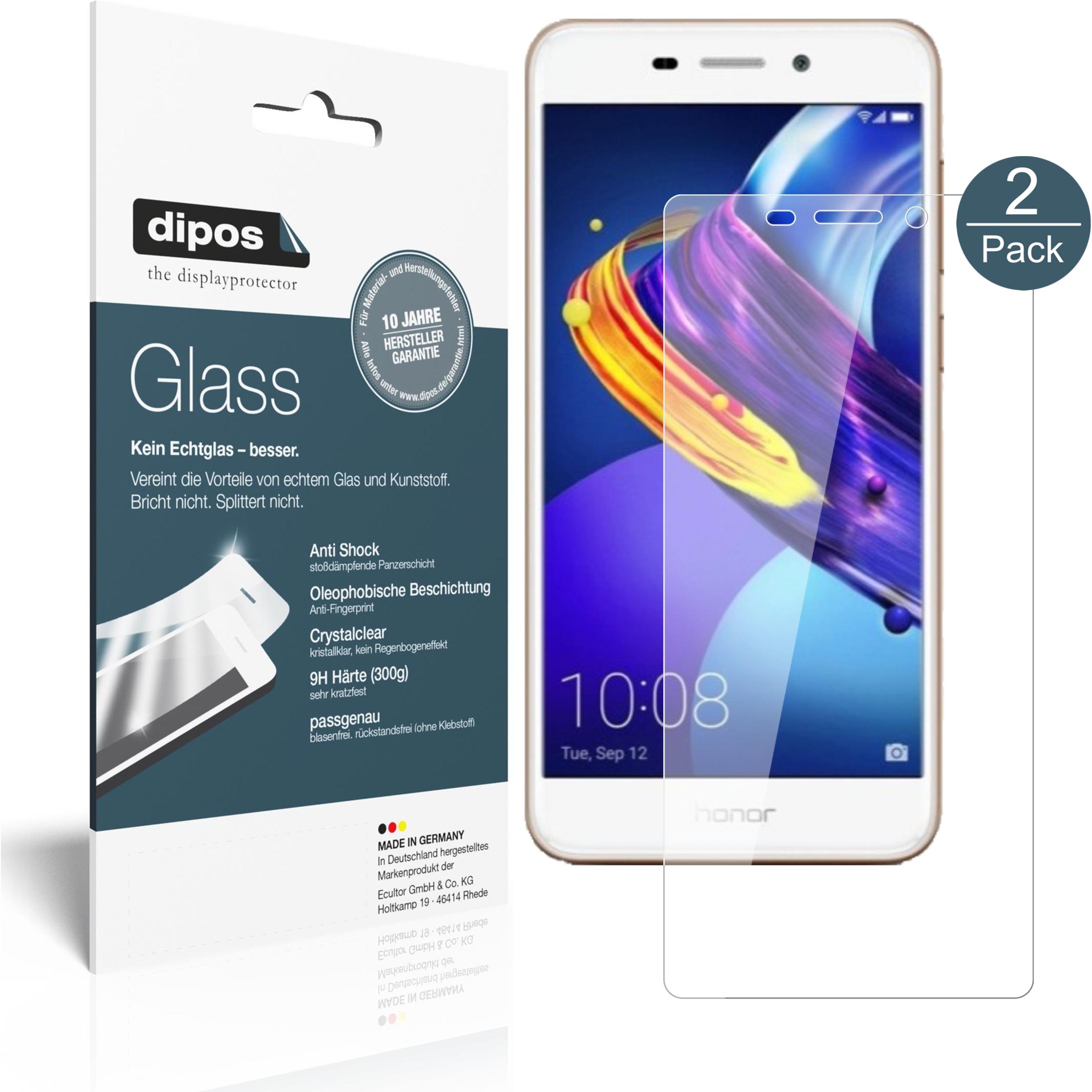 Dipos Displayschutz Anti-Shock (2 Stück, Honor 6C Pro), Smartphone Schutzfolie, Transparent