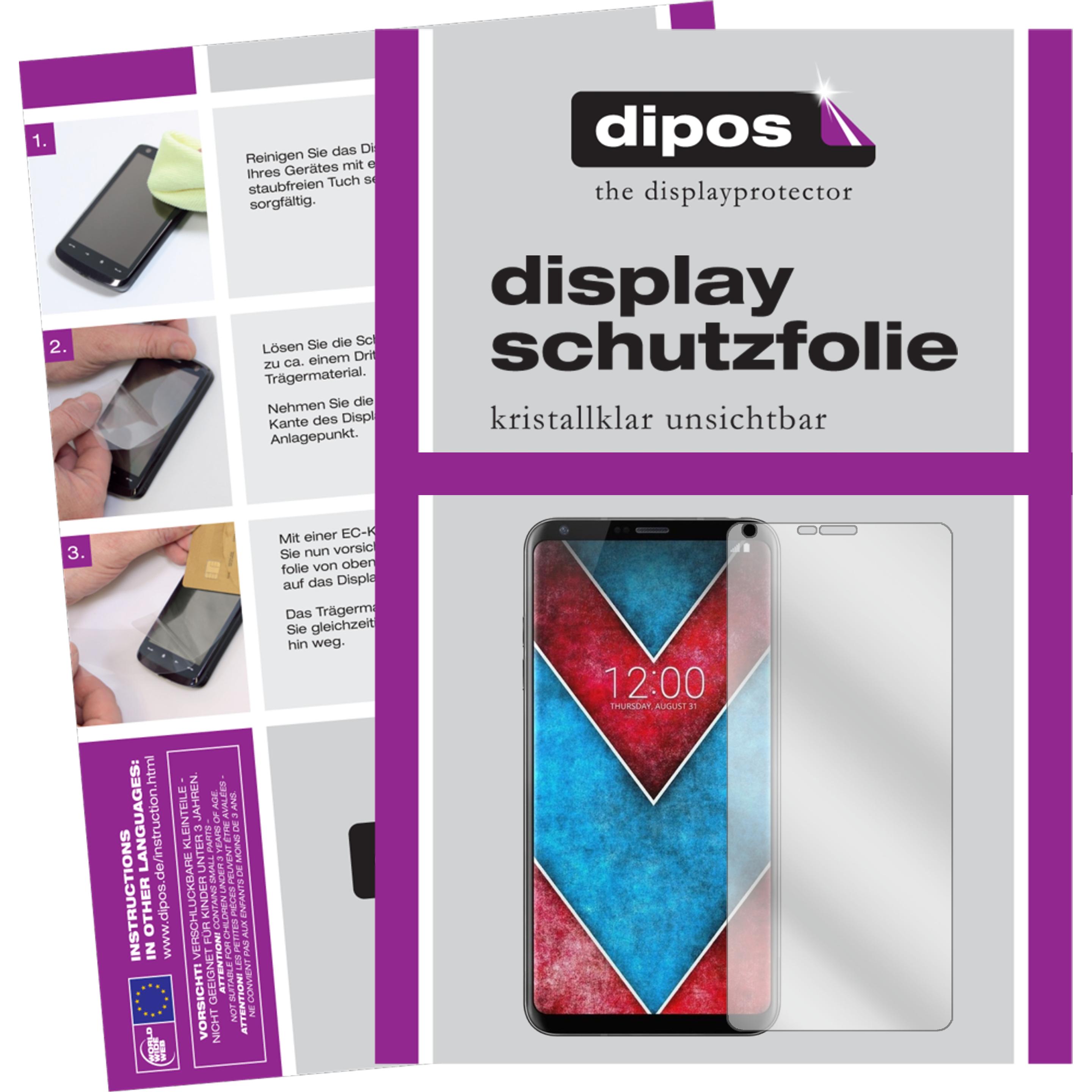Thumbnail - Dipos Displayschutzfolie Crystalclear (2 Stück, LG V30), Smartphone Schutzfolie, Transparent