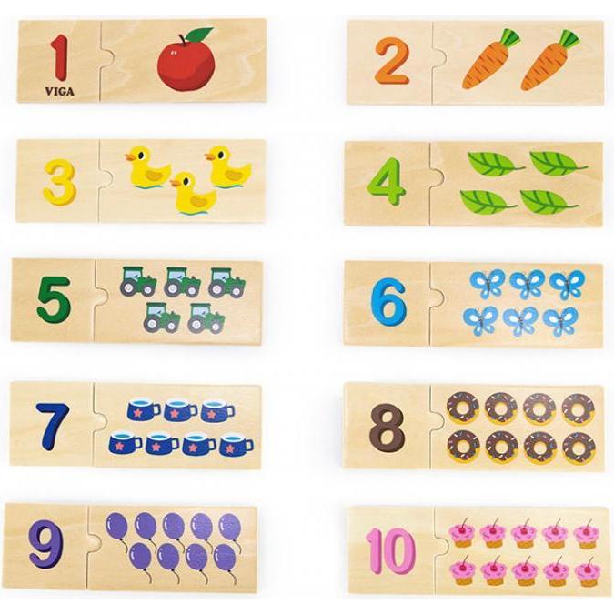Thumbnail - Viga Toys Zahlen Puzzle