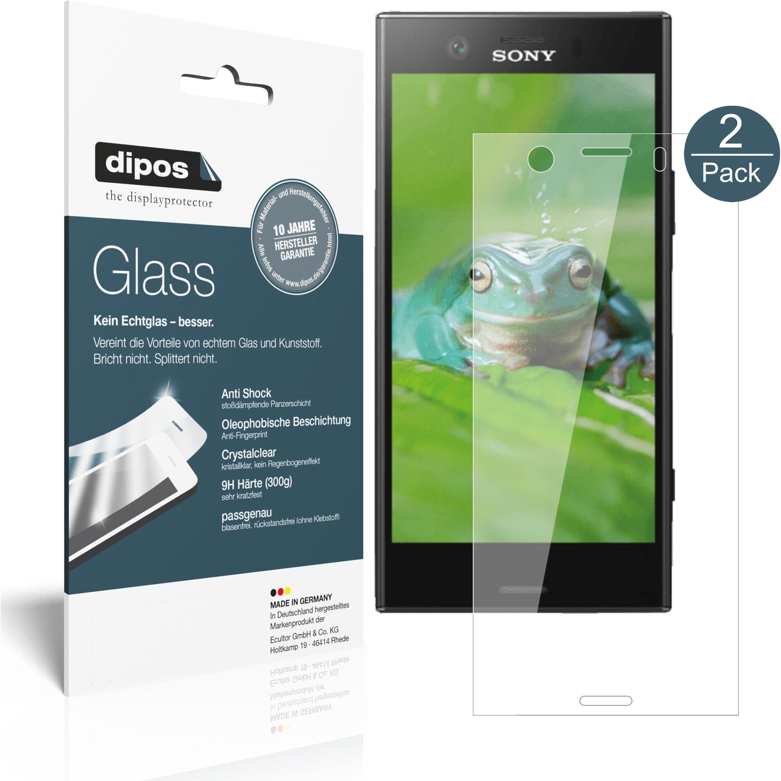 Dipos Displayschutz Anti-Shock (1 Stück, Sony Xperia XZ1 Compact), Smartphone Schutzfolie, Transparent