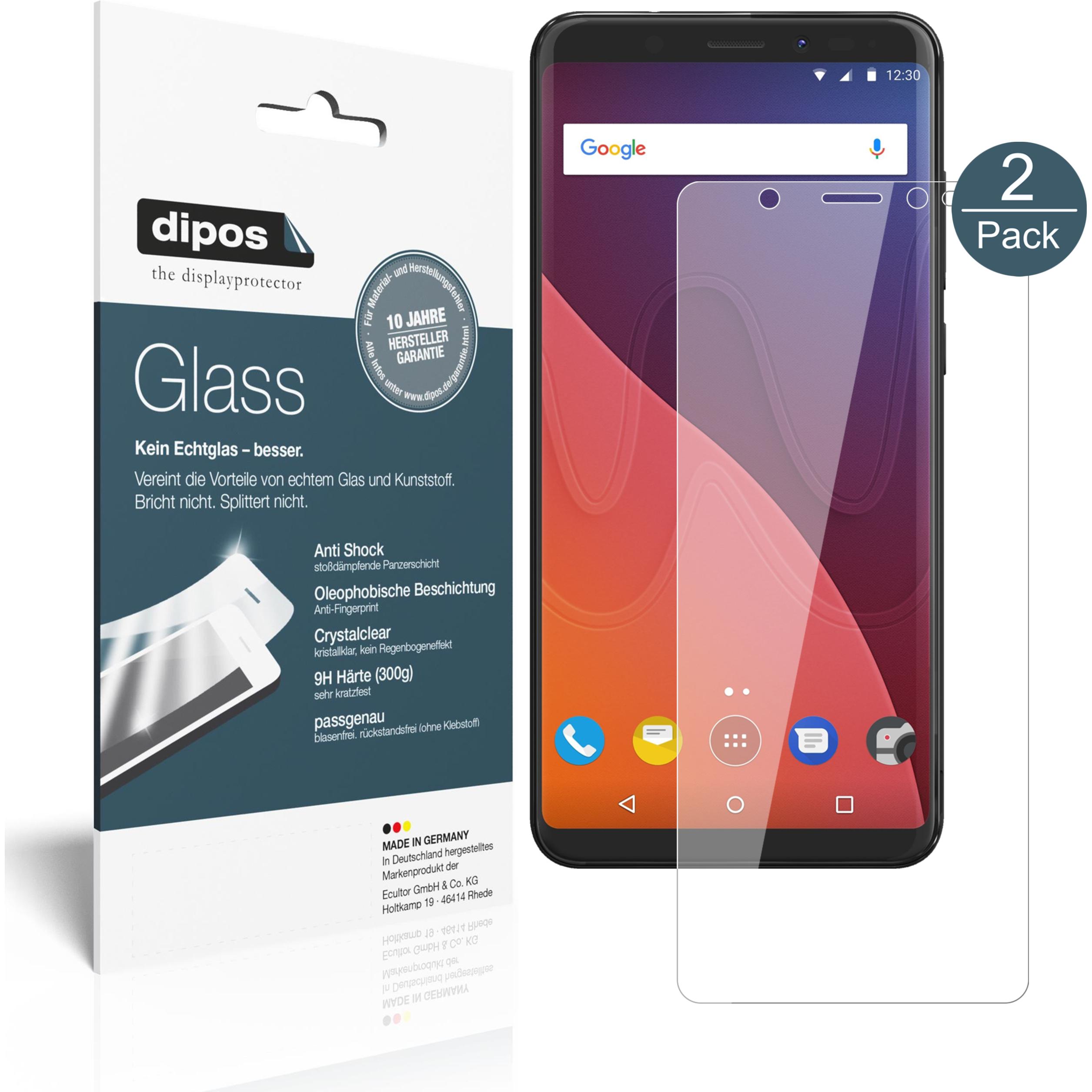 Dipos Displayschutz Anti-Shock (1 Stück, Wiko View), Smartphone Schutzfolie, Transparent