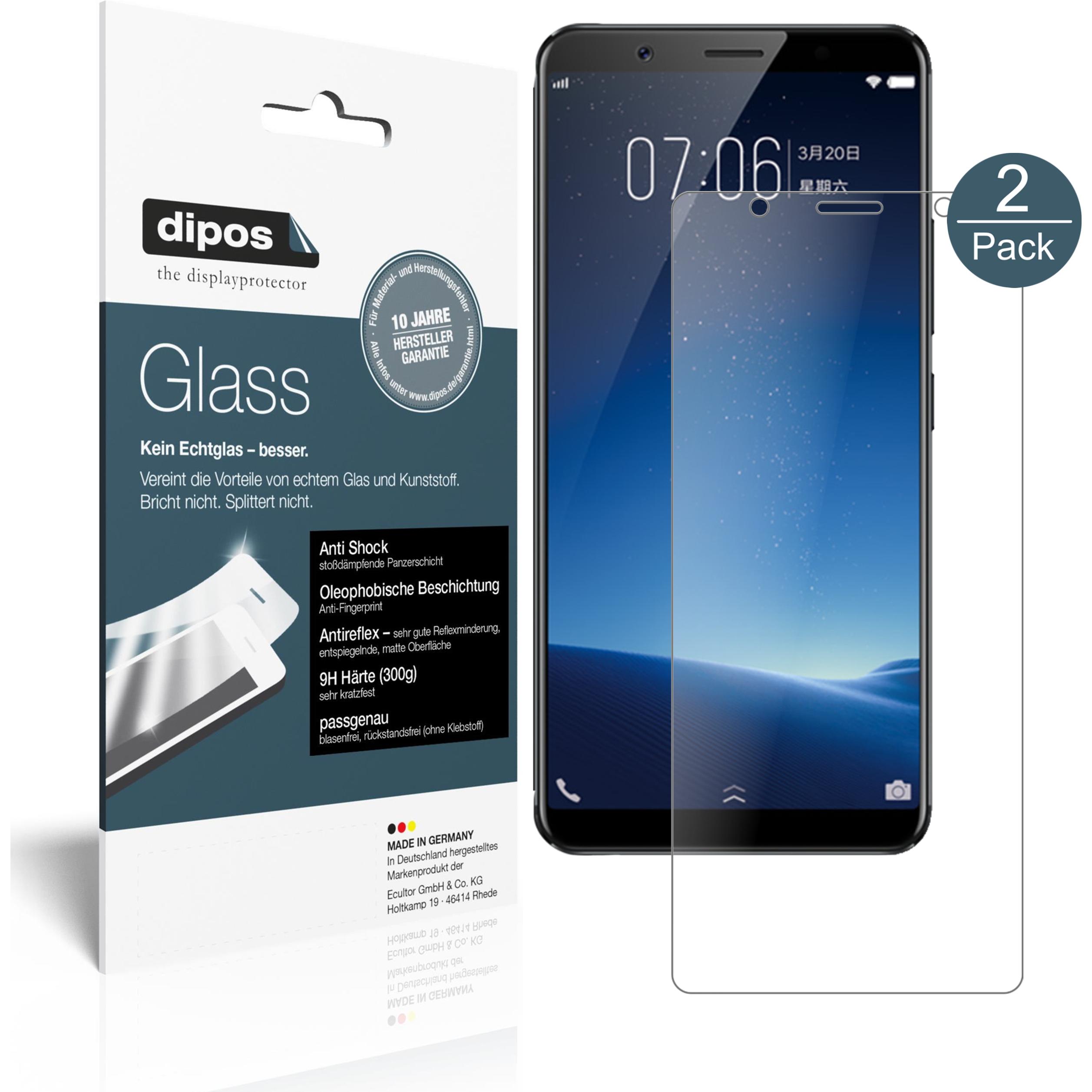 Dipos Displayschutz Anti-Shock (1 Stück, Vivo X20 Plus), Smartphone Schutzfolie, Transparent
