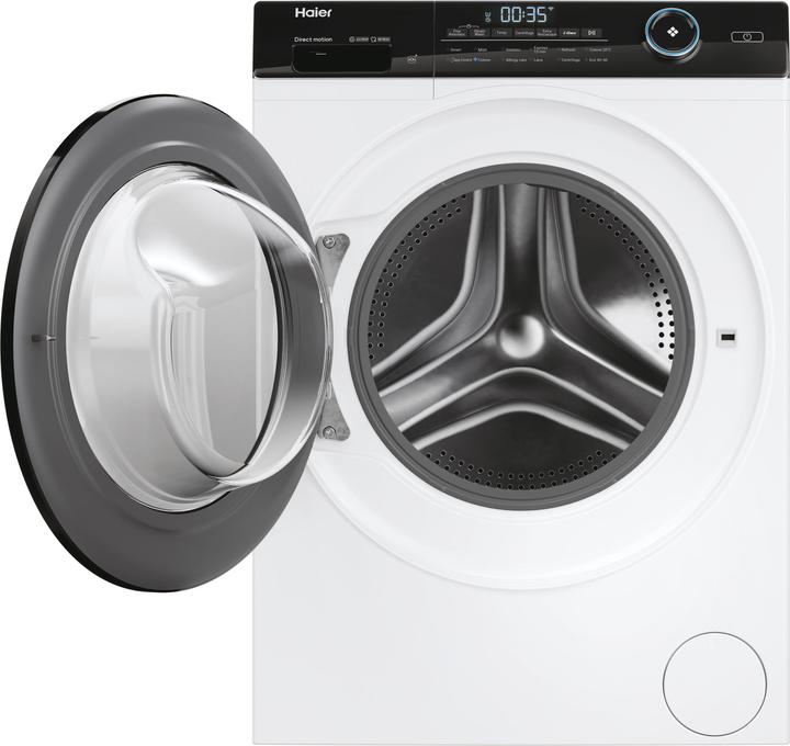 Actual product image Haier I-Pro Series 5 HW100-B14959U1 front loading washing machine 10 kg 1400 rpm White (10 kg, Left)
