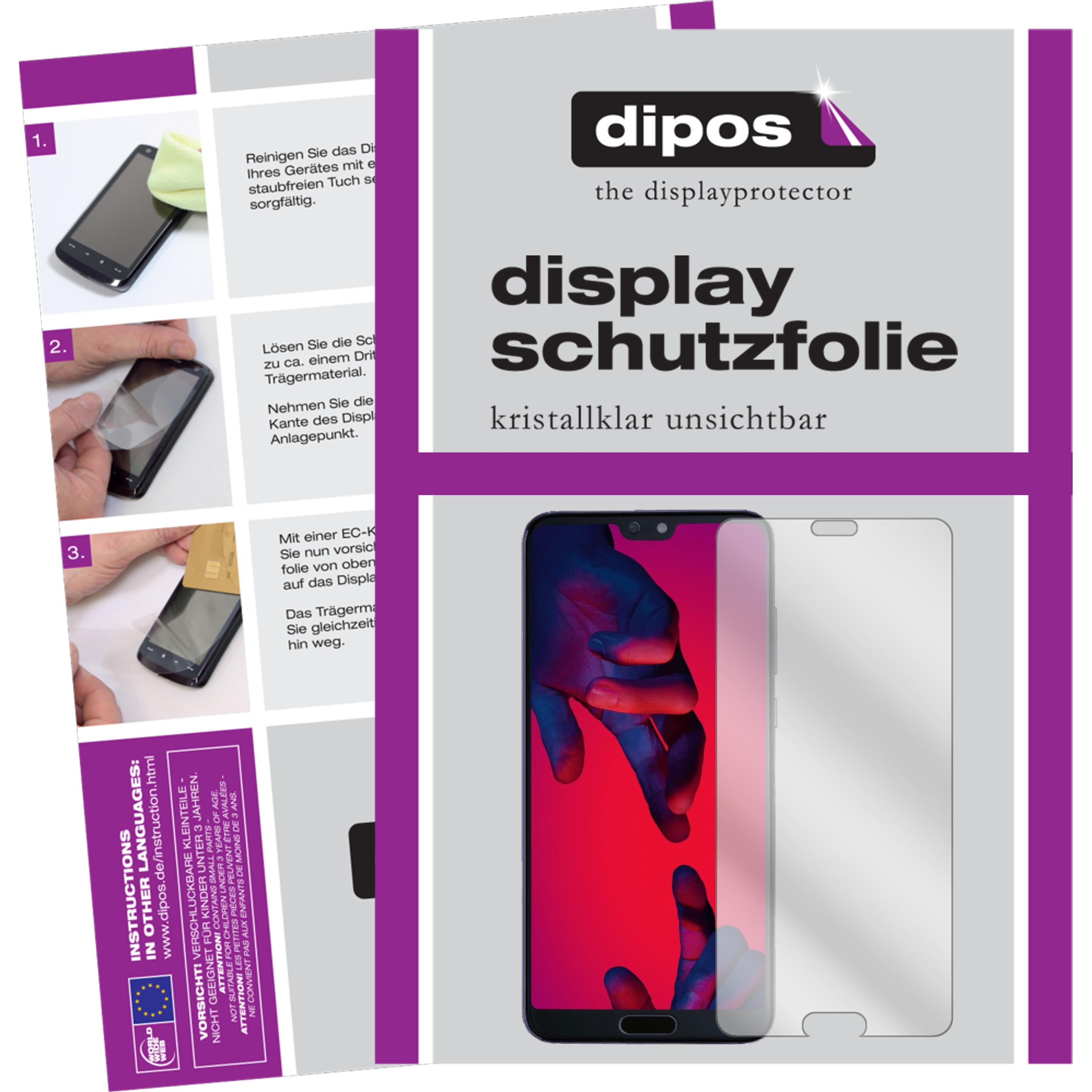 Dipos Displayschutzfolie Crystalclear (1 Stück, Huawei P20), Smartphone Schutzfolie, Transparent