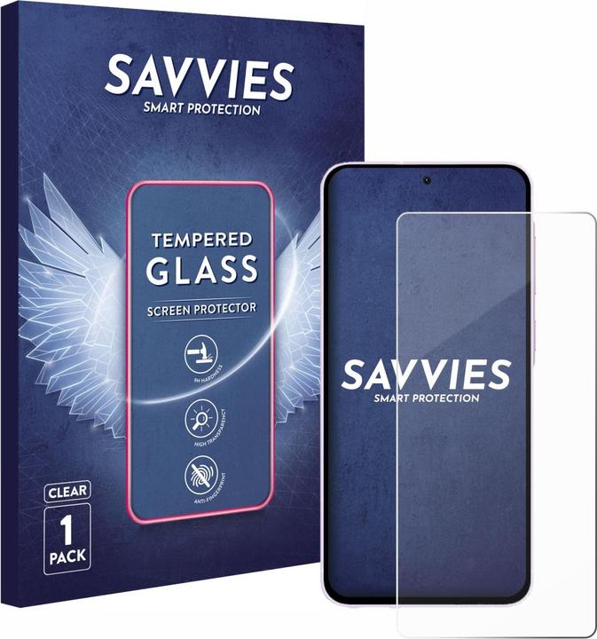 Produktbild Savvies Panzerglas Displayschutz 9H Schutzglas Glas Klar Transparent (1 Stk.)