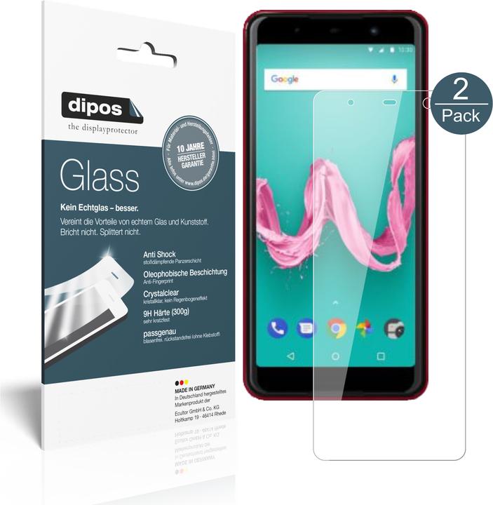 2x Pellicola per Wiko Lenny 5 Protettiva Protezione Schermo Cristallo dipos
