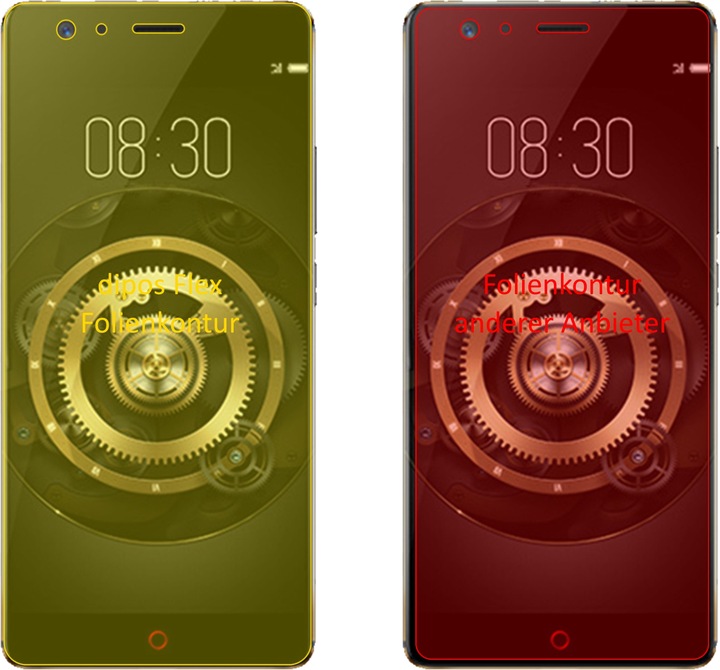 Immagine prodotto Dipos Pellicola Protettiva Full-Cover 3D (3 Pezzo/i, ZTE Nubia Z17 Lite)