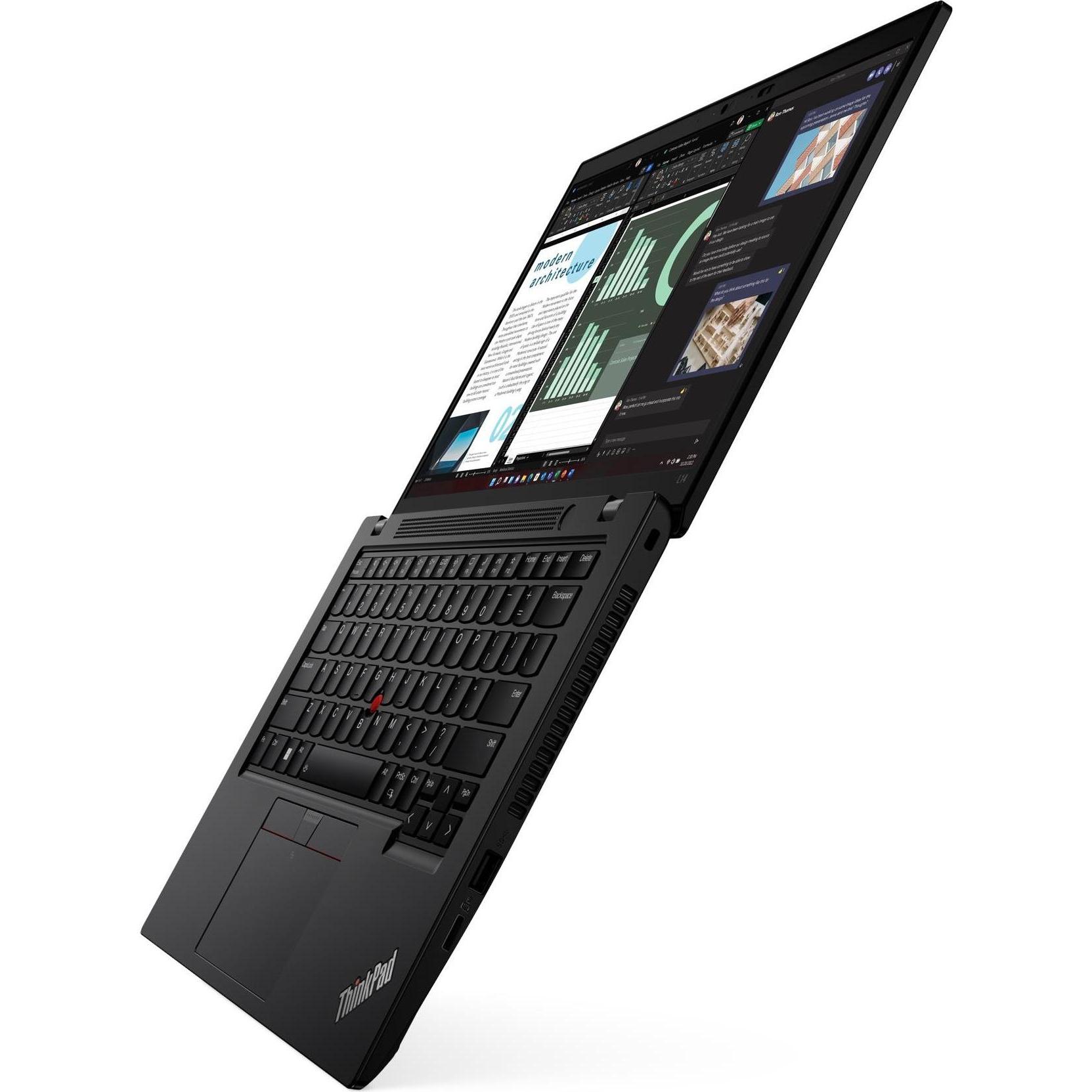 Lenovo L14 G4 i3-1315U/16GB/256M2/FHD/B/C(IR)/W11P (14", 16 GB, 256 GB, DE), Notebook, Nero