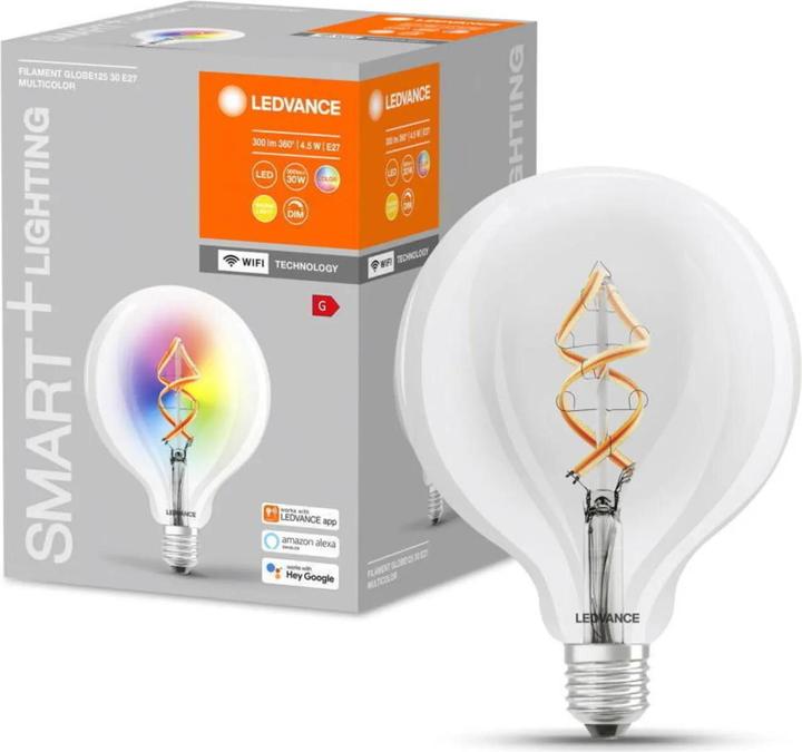 Actual product image Ledvance Smart+ Wifi Filament Globe Rgbw (E27, 300 lm, 1 x)