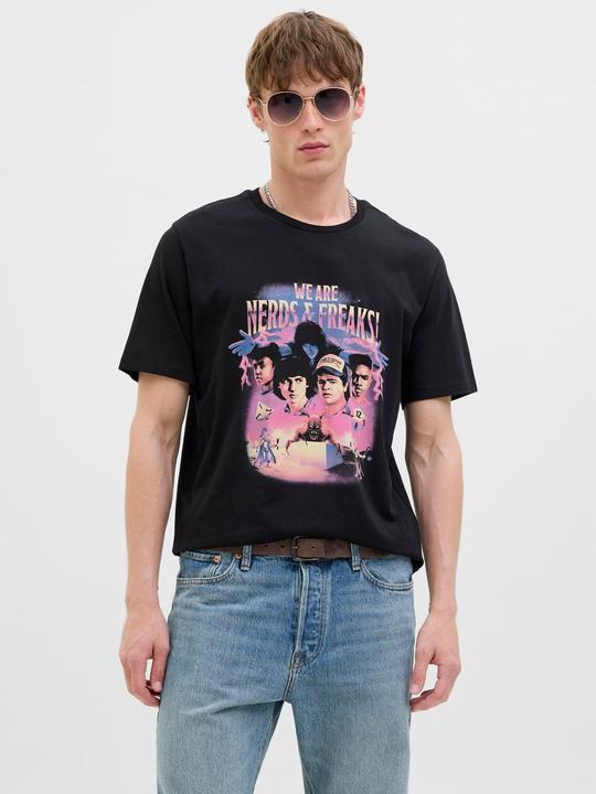 Actual product image Jack & Jones Gedruckt Rundhalsausschnitt T-shirt T-shirt (XXL)
