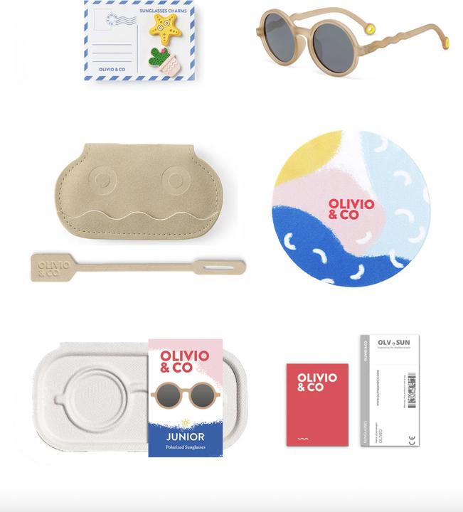 Actual product image Olivio & Co Junior Runde Sonnenbrille Sand