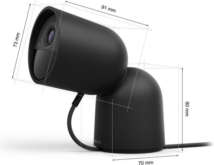 Immagine prodotto Philips Hue Secure Wired Camera con supporto (1920 x 1080 Pixels)